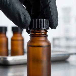 Custom Amber Glass Vial <b>Labels</b> 10ml UV Protection Stickers Professional Serum <b>Packaging</b> - Product Image 3