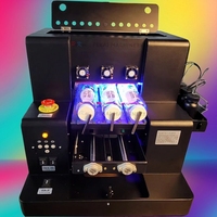 Stiker otomatis 2 in 1, A4 UV Printer Inkjet stiker dan logam datar casing ponsel mesin tanda kaca dengan XP600 Printhead