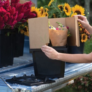 Secchio danese rettangolare in plastica nera per negozio di fiori in <span class=keywords><strong>vendita</strong></span> - Product Image 5
