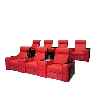 Xijiayi Luxe Design Hot Verkoop Bioscoop Sofa Home Theater Zitplaatsen Elektrische Fauteuil Gemotoriseerde Ligstoel Theater Meubilair