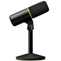 Micrófono de Condensador con Cable MV6, Cuerpo Metálico, Conectividad USB/XLR, Controles Táctiles, Cancelación de Ruido DSP Integrada para Podcasting