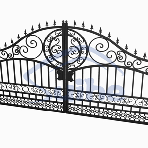 Suihe Porte extérieure en fer forgé Porte de clôture en acier de vente d'usine <span class=keywords><strong>pour</strong></span> la maison et le jardin - Product Image 1