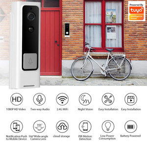 {Fabricant} <span class=keywords><strong>Sonnette</strong></span> vidéo intelligente Wi-Fi haute définition 1080P Tuya, caméra de porte intelligente bidirectionnelle, compatible <span class=keywords><strong>Google</strong></span> <span class=keywords><strong>et</strong></span> Alexa - Product Image 4