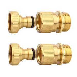 YOD Mini connecteur rapide en laiton personnalisé 3/4 pouce GHT Adaptateur mâle pour <span class=keywords><strong>robinet</strong></span> de jardin <span class=keywords><strong>Tuyau</strong></span> d'<span class=keywords><strong>arrosage</strong></span> Systèmes d'irrigation - Product Image 6