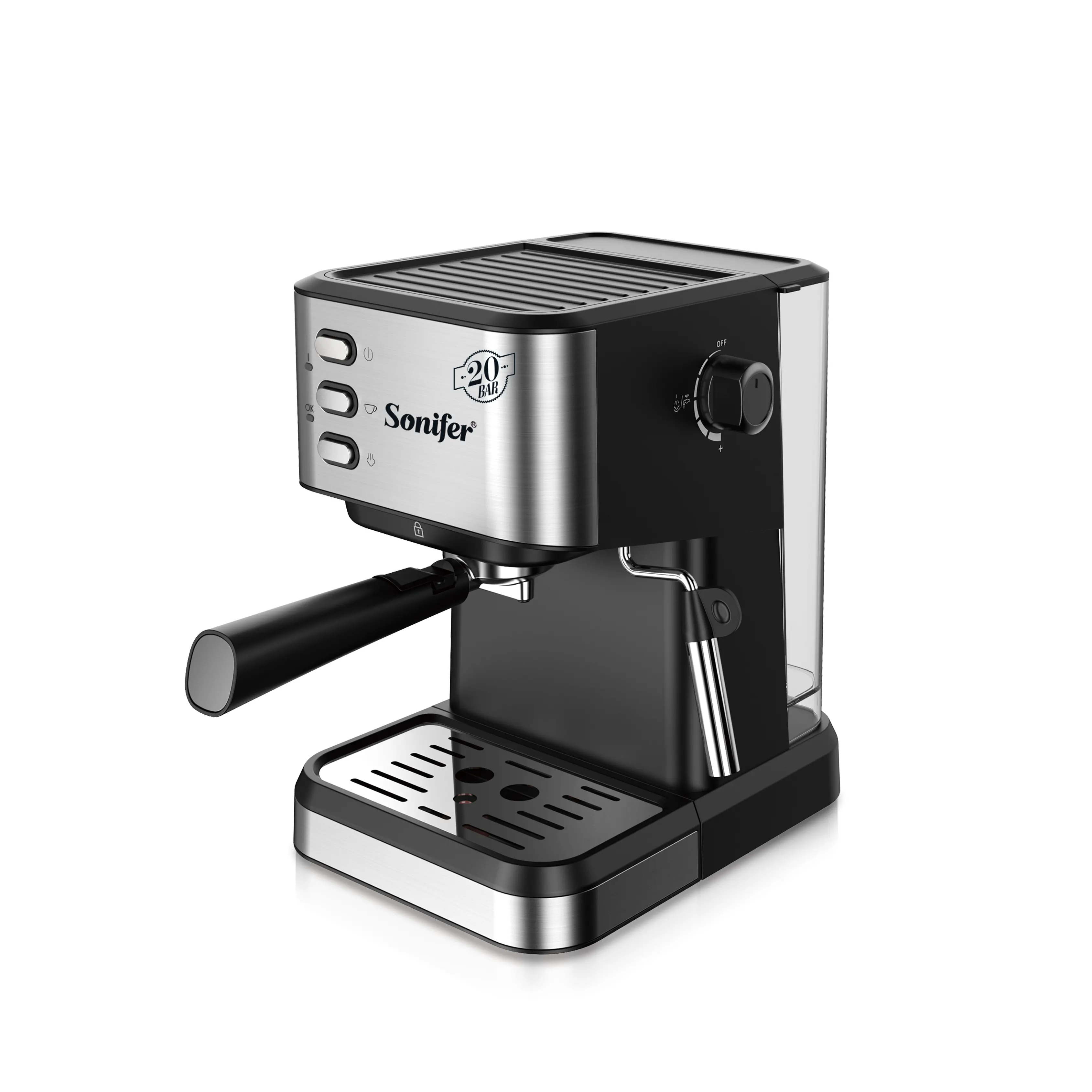 Sonifer SF-3574 220 V Hochwertiger 20-Bar-1,5-Liter-Wasserbehälter elektrisch dampf gewerbliche Kaffeemaschine Espressomaschine