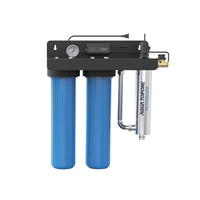 Großhandel kunden spezifisches BLK UV-Wasserfilter system 4,5*20 ''Ganzes Haus Waschbecken schwarz hängende Platine Pumpe SPS Druck behälter Kern