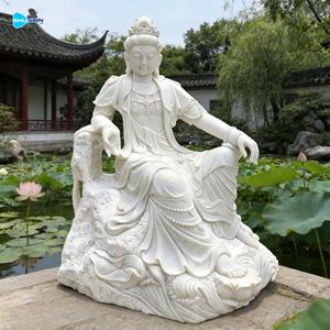 Estátua de Buda Feminina Kuan Yin em Pedra de Mármore Natural em Tamanho Real 100 cm - Product Image 2