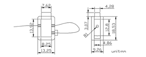 BCM205 <strong>Electric</strong> <strong>Meter</strong> <strong>Tamper</strong> Seal Security <strong>Tags</strong> ABS Material <strong>Tamper</strong> Proof - Product Image 5