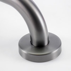 Barra de apoyo de acero inoxidable color gris bronce, antideslizante, para baño, para personas mayores y discapacitadas - Product Image 1