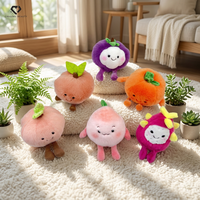 Nouvelle Peluche Créative Mignonne Mangkhut Dragon Fruit Pêche, Rembourrage Coton PP, Finition Lavée, Poupée Personnalisée, Cadeau Chasingbeauty Super