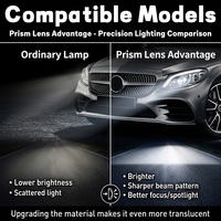 Lente de Proyector Bi-LED V2 de 170W, 9-15V, con Lente Prismática, Canbus, Doble Ventilador de Refrigeración, 6000K, Iluminación de Conducción para Automóviles, SUV y Camionetas