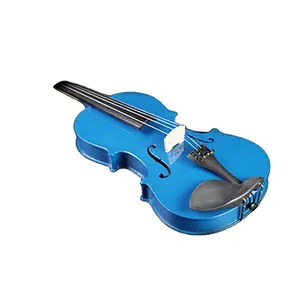 专业乐器品牌蓝/白/黑颜色4/4实木小提琴
