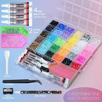 40000 Piezas de Diamantes de Imitación de Resina de 3mm en 30 Colores para Decoración, Gemas Planas para Kits de Arte con Diamantes, Manualidades, Libros, Zapatos y Arte de Uñas