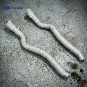 Tubo de Escape de Alto Flujo de Acero Inoxidable 304 para Ferrari 812 F12 F140 6.5L 6.3L V12, Mejora de Escape para Carreras con Protector Térmico - Product Image 4
