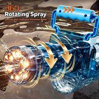 Nouveau style pistolet à eau rotatif à flamme électrique, à tir rapide, haute pression, à impulsions, grande capacité, jouet aquatique