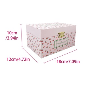 Caja Musical de Papel con Lámina Dorada Personalizada con Canción, Manivela Manual, Bailarina Elegante, Ecológica, Giratoria, para el Día de San Valentín - Product Image 3