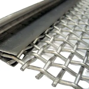 De alta resistencia de acero inoxidable ranura tejido de malla de alambre prensado para la minería de tamiz de malla de pantalla