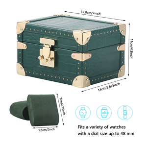 Custodia da viaggio retrò di lusso con dimensioni personalizzate per <span class=keywords><strong>orologi</strong></span> lussuosi portagioie <span class=keywords><strong>valigia</strong></span> personalizzata - Product Image 4