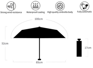 Mini paraguas portátil de cápsula UV Ovida, sombra impermeable de alta calidad, regalo de bolsillo compacto ligero 50% para damas y niñas - Product Image 5