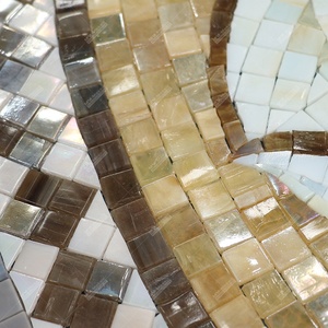 Mosaico Redondo de Vidrio con Diseño Floral Hecho a Mano, Patrones de Mosaico para Paredes de Sala de Estar, Hoteles, Baños y Cocinas - Product Image 3