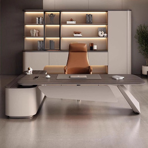 Escritorio Ejecutivo para Gerentes, Escritorio de Oficina Grande, Moderno, Minimalista, de Alta Gama, Hecho en China, de Madera Maciza - Product Image 3