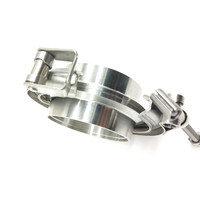 Collier de serrage de tuyau d'échappement automobile 1.75 '' / 2" / 2.5" / 4" / 5 "Kit de serrage à bande en V à dégagement rapide en acier inoxydable