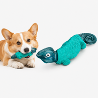 Juguete Masticable Personalizado para Mascotas, Diseño de Lagarto, Cuerpo de Goma, Extremos de Nailon, Juguete Dental para Perros, para Mayoristas e Importadores