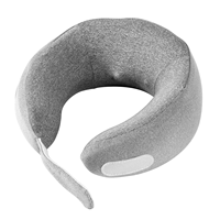 Oreiller de massage chauffant bidirectionnel pour le cou, masseur d'épaule en forme de U avec fixation Velcro
