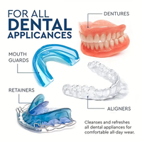 OEM Professionnel pour usage dentaire, 60 comprimés nettoyants antibactériens pour prothèses dentaires, protège-dents, aligneurs