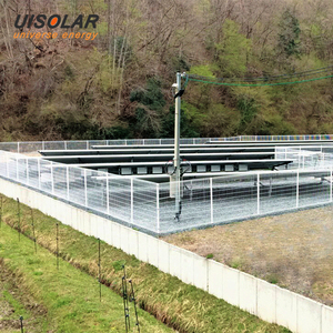 Clôture en treillis métallique galvanisé <span class=keywords><strong>à</strong></span> chaud anti-corrosion UISOLAR, revêtu de PVC, pour différents types de terrains, système de clôture photovoltaïque solaire - Product Image 4