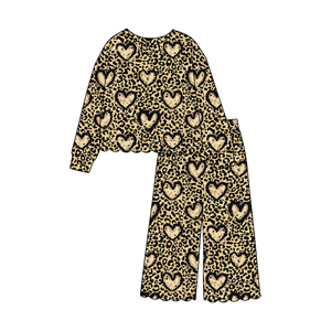 Trendyism Boutique Vestito Personalizzato con Stampa <span class=keywords><strong>a</strong></span> Cuori e Quadretti per San Valentino, in Morbido Cotone Organico e Spandex - Product Image 3