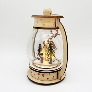 Plywood Laser Cut Hanging Christmas Light up <strong>Lantern</strong> - Product Image 2