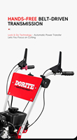 Débroussailleuse légère K-maxpower 452cc, largeur de coupe de 26 pouces, machine à débroussailler pour l'extérieur