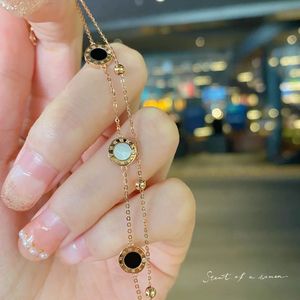 Bracelet ajustable tendance Xinfly en or massif 18 carats avec chiffres romains et maillons, double couche, pour un style élégant - Product Image 5