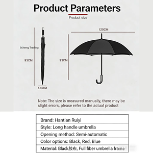 Parapluie de golf de haute qualité avec logo personnalisé, promotionnel, vente en gros, parapluies longs à manche droit, grands et volumineux pour voiture - Product Image 4