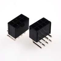 Connecteur rectangulaire mâle coudé à 90 degrés pour carte graphique PCI Express PCIe, 8 broches GPU, 4,2 mm, avec capot de protection