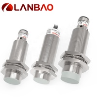 Capteur de proximité inductif métallique Lanbao M4 M6.5 M12 M18 M30 à distance étendue avec câble de 2 m