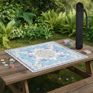 Tapis de jeu de mahjong Yiyoulian le plus vendu, en caoutchouc, moderne et luxueux, pour 4 joueurs, antidérapant et épaissi, pour salle de jeux - Product Image 2