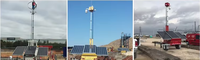 ENERGYFIT C600-7M Menara Kamera CCTV Portabel Trailer Keamanan Tenaga Surya Mobile dengan Penyimpanan NAS