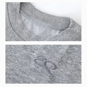 Abiti da <span class=keywords><strong>donna</strong></span> su misura lavorati a maglia <span class=keywords><strong>oversize</strong></span> t-shirt traspiranti in cotone stile Vintage tinta unita stampa abiti da <span class=keywords><strong>donna</strong></span> per l'estate - Product Image 5