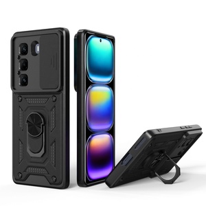 Push Window Telefon Smartphone Cover 360 Ring Handy hülle für <span class=keywords><strong>Infinix</strong></span> Hot 50 Pro 4G Note 40 5G Zero 30 GT 20 Plus - Product Image 2