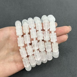 Pulsera de Cuentas de Piedra de Cristal Natural Pulida de Alta Calidad al por Mayor para Mujer - Product Image 3