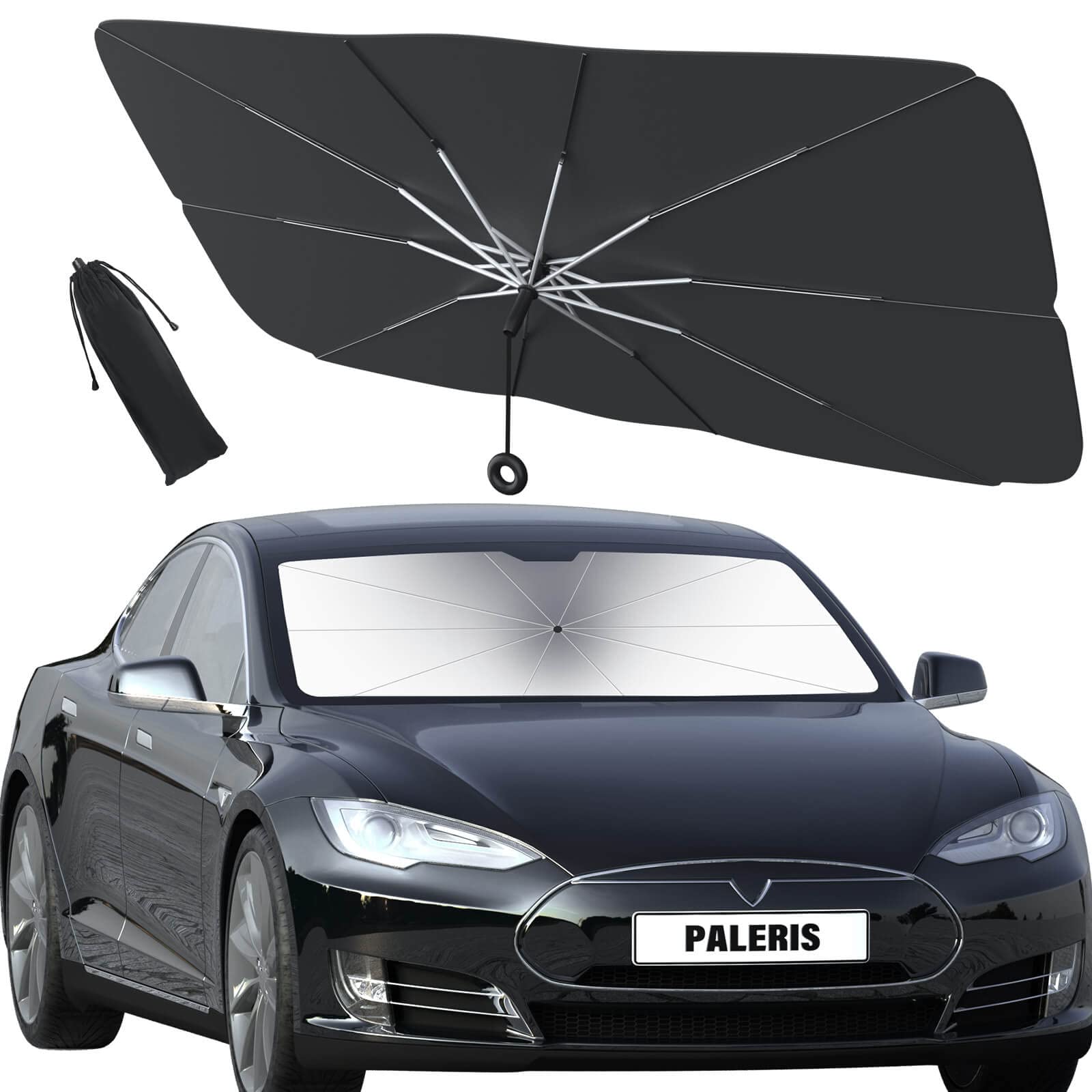 source 新设计拉片汽车挡风玻璃遮阳伞撑杆绳内防刮前窗盖 on m.