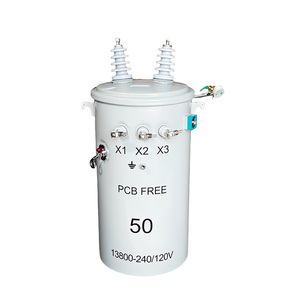 Transformador de Potencia Amorfo Monofásico para Montaje en Poste de 10kVA, 25kVA, 37.5kVA, 50kVA, 100kVA, 150kVA, 250kVA - Product Image 1