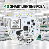 Carte électronique PCBA de contrôle d'éclairage sans fil 4G personnalisée en usine avec faible MOQ, support de fabrication OEM ODM