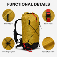 Sac à dos d'hydratation imperméable à enroulement sans cadre 27L, durable et polyvalent pour la randonnée