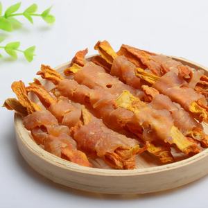 Pollo para mascotas golosinas para perros juguetes para masticar comida rica en vitamina zanahoria limpiar los dientes masticar perro bocadillo envoltura de pollo zanahoria para perro - Product Image 3