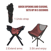 Fournisseurs d'Asie du Sud-Est HOMFUL Chaise pliante Oxford en aluminium léger et personnalisé Chaise de pêche à ouverture rapide Chaise de camping