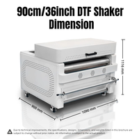 Machine à secouer la poudre DTF automatique de 36 pouces/90 cm pour la maison et les entreprises, économie d'énergie, haute qualité, secoueur DTF