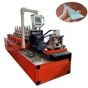 Mesin profil bingkai baja Purlin otomatis L mesin pembentuk gulungan dingin pembuatan Purlin saluran V baja kecepatan tinggi
